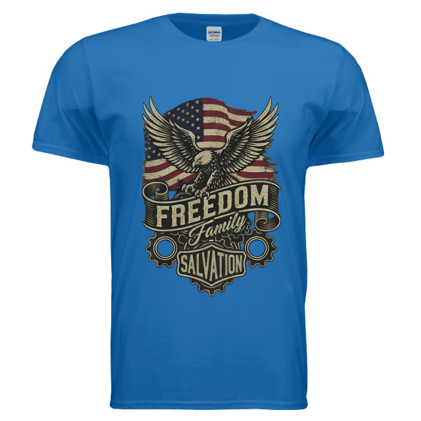 Freedom Family Salvation Faith T-Shirt ROYAL Salvation Clothing and Accessories Apparel
