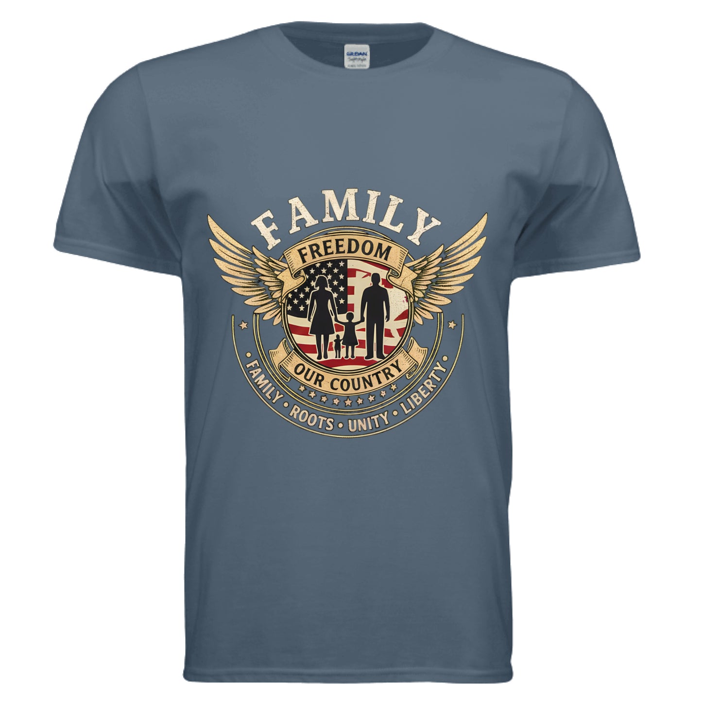 Family Freedom Patriot T-Shirt INDIGO BLUE Salvation Clothing and Accessories