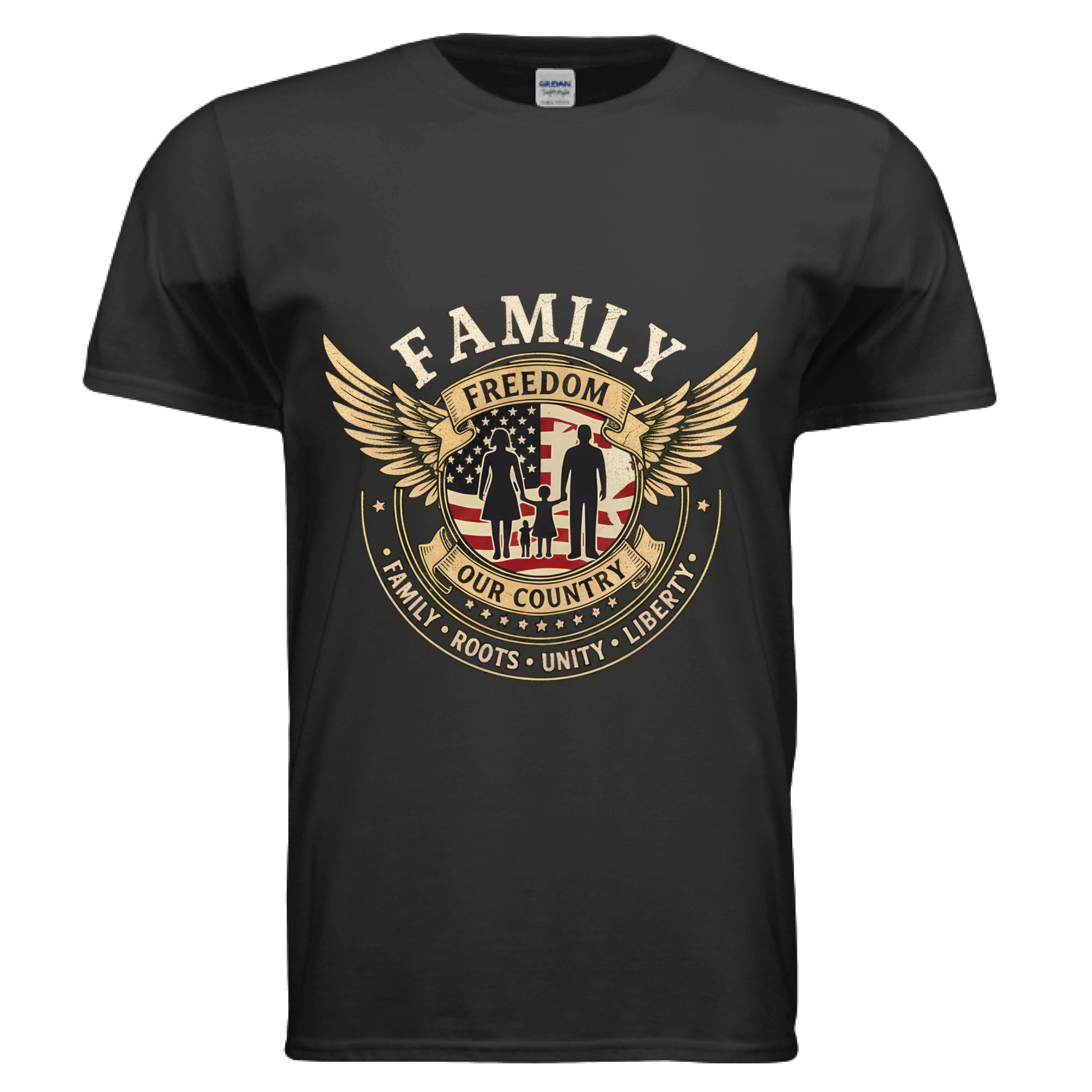 Family Freedom Patriot T-Shirt BLACK Salvation Clothing and Accessories