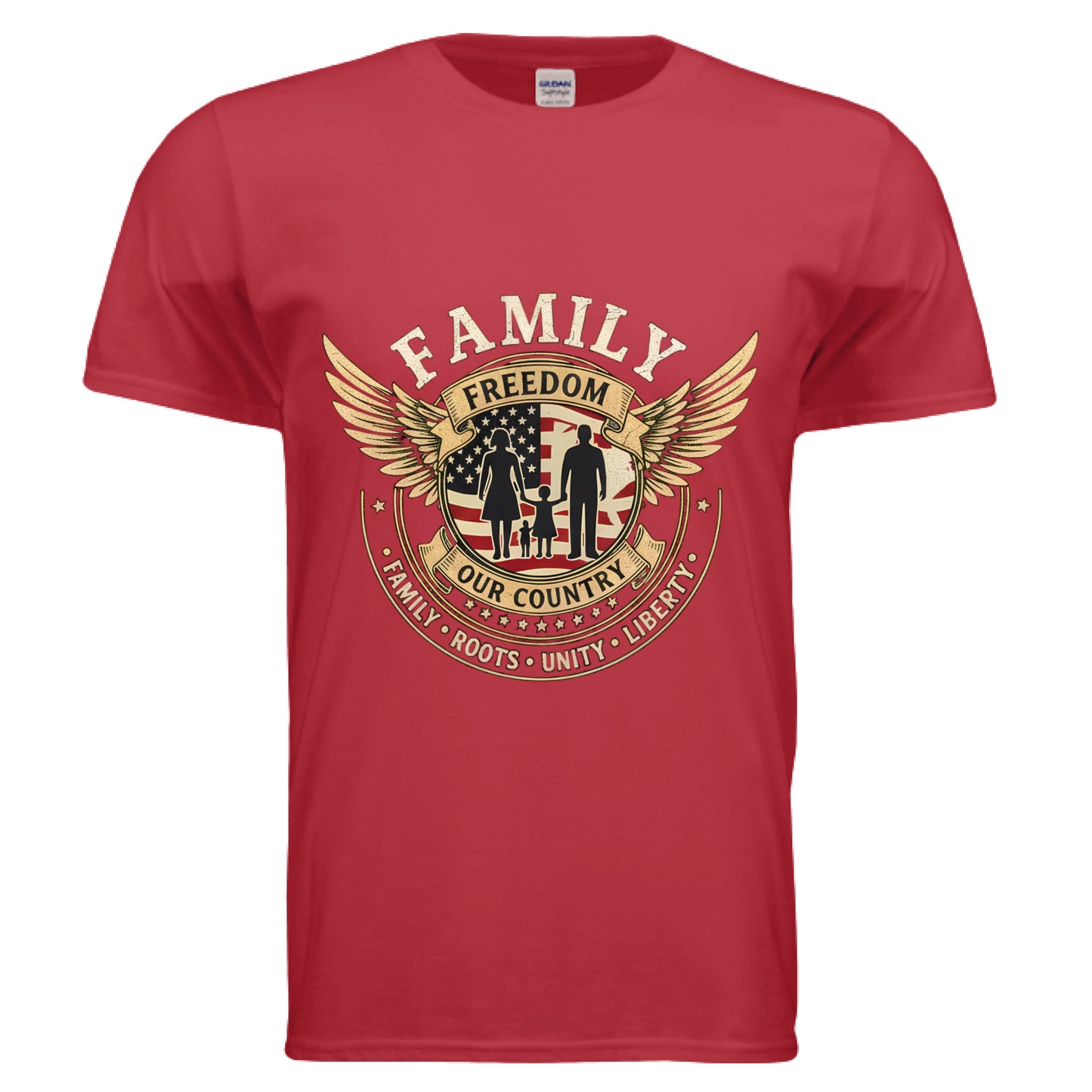 Family Freedom Patriot T-Shirt RED Salvation Clothing and Accessories