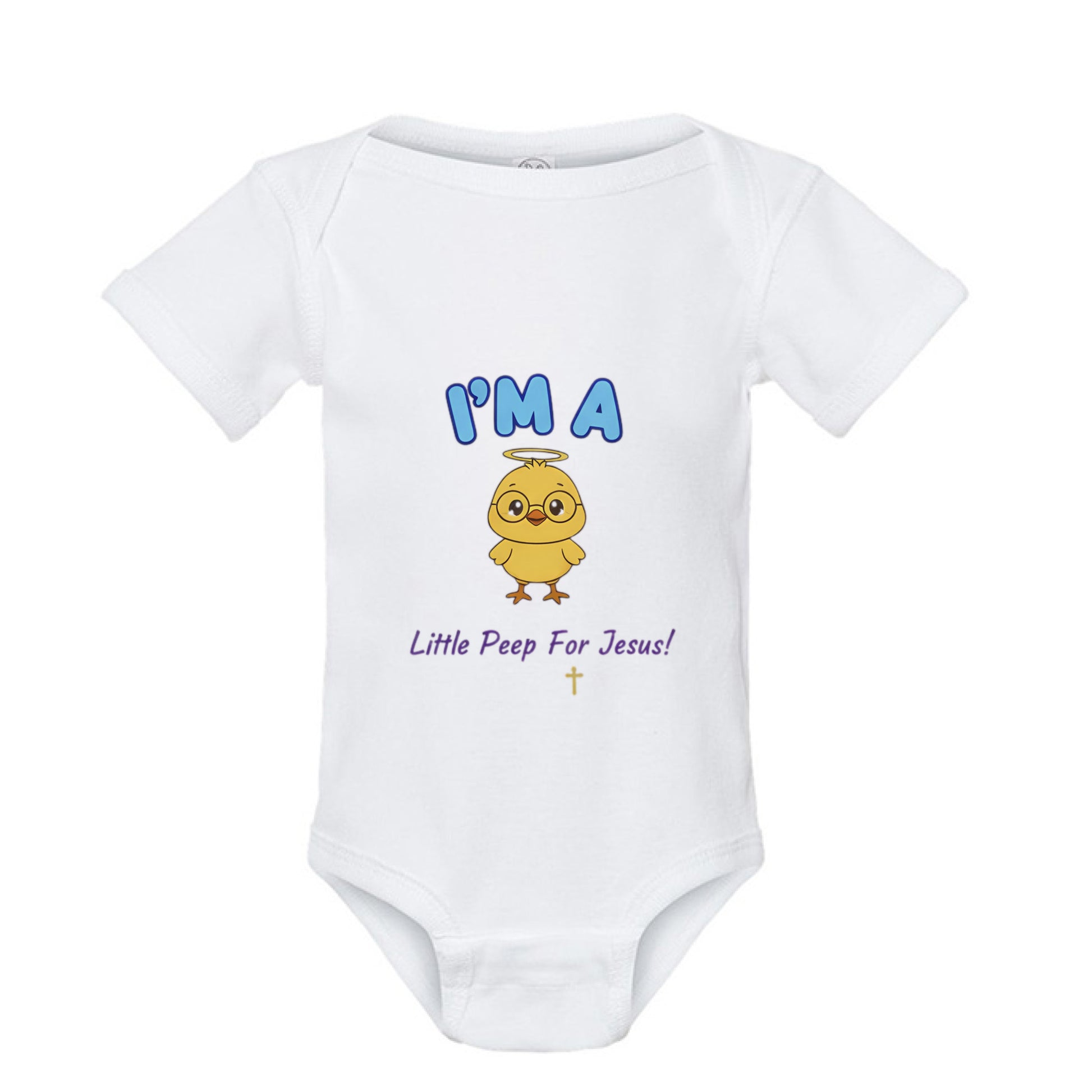 I'm a Little Peep for Jesus Faith Onesie WHITE Salvation Clothing and Accessories Apparel