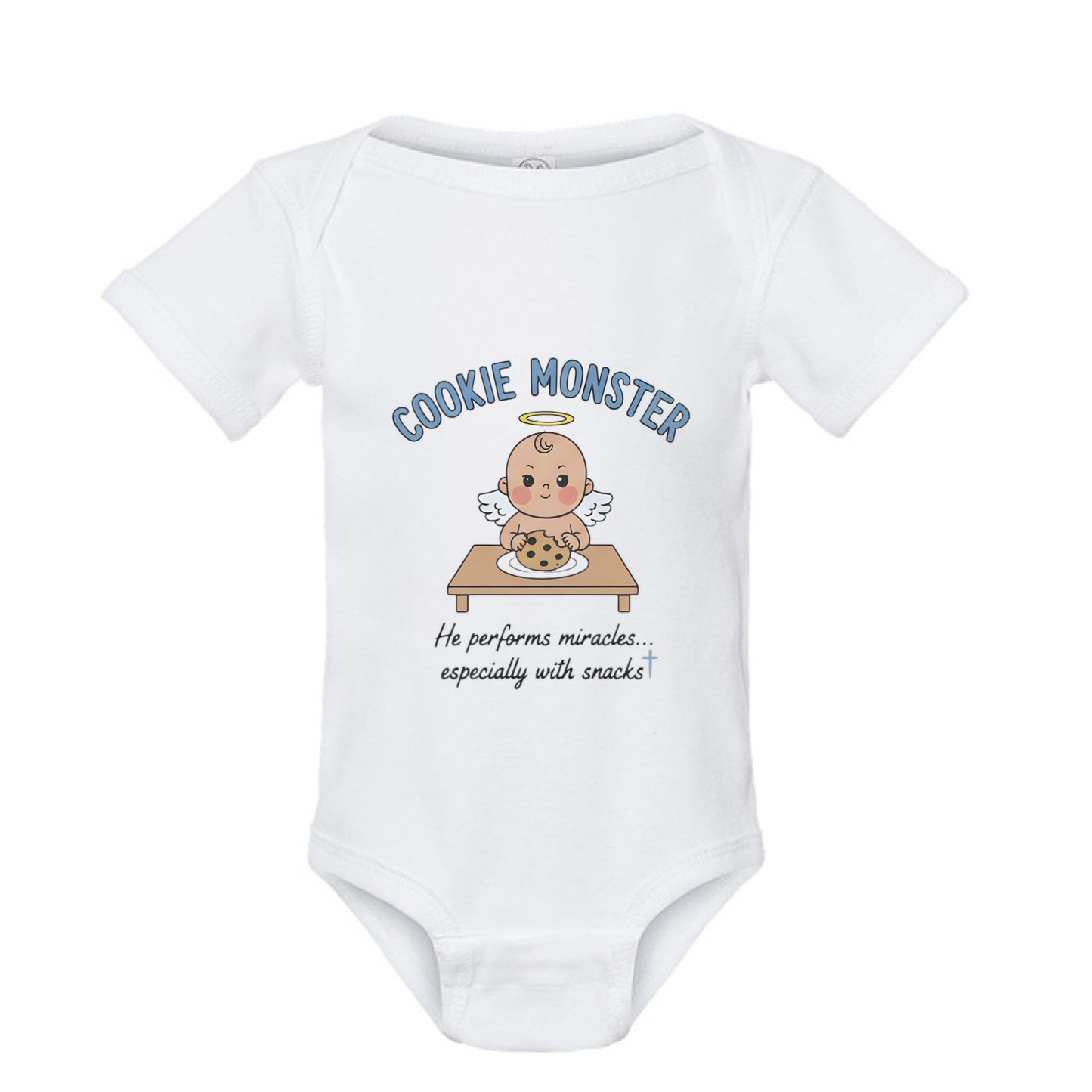 Cookie Monster Faith Onesie WHITE Salvation Clothing and Accessories Apparel