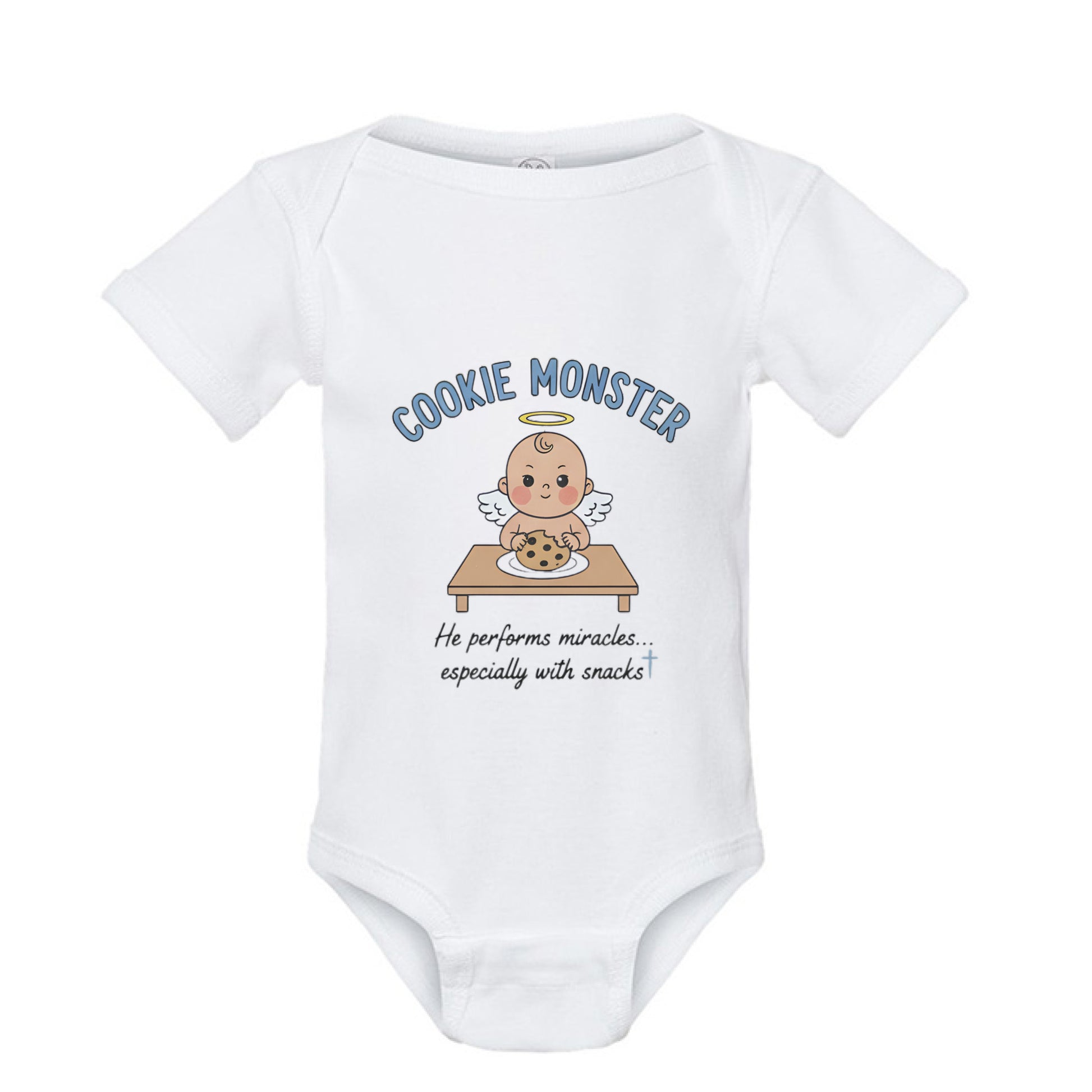 Cookie Monster Faith Onesie WHITE Salvation Clothing and Accessories Apparel