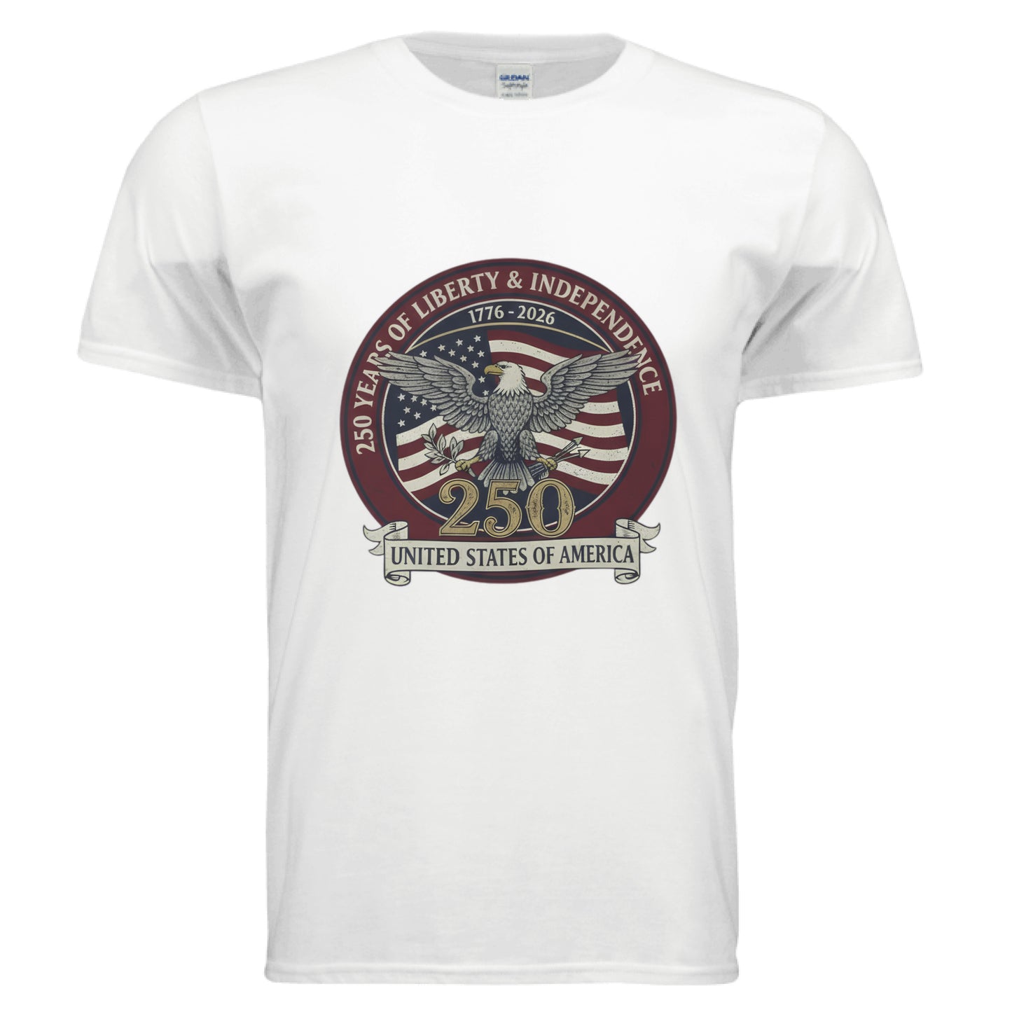 250 years of Liberty and Independence Patriot T-Shirt WHITE Salvation Clothing and Accessories Apparel