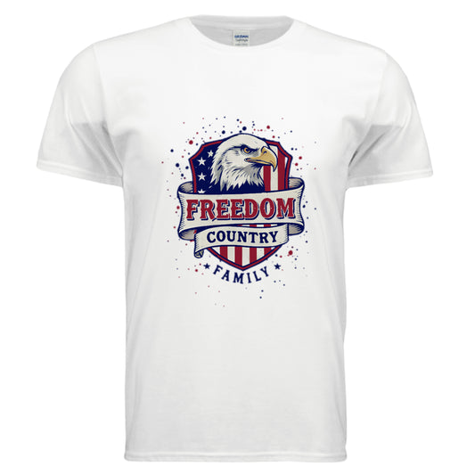 Freedom Country Family Patriot T-Shirt WHITE Salvation Clothing and Accessories Apparel