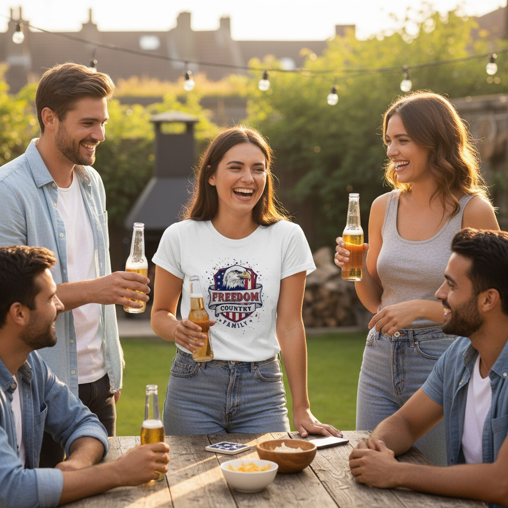 Freedom Country Family Patriot T-Shirt Salvation Clothing and Accessories Apparel