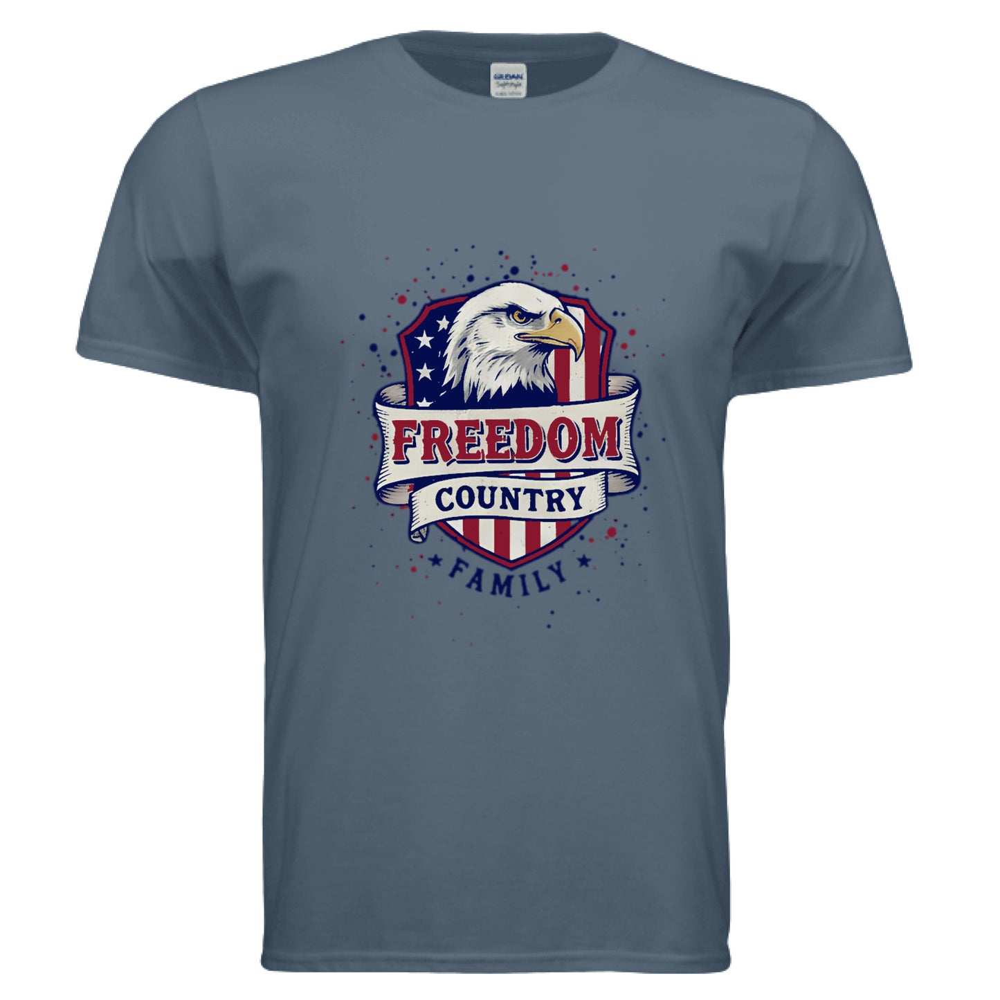 Freedom Country Family Patriot T-Shirt INDIGO BLUE Salvation Clothing and Accessories Apparel