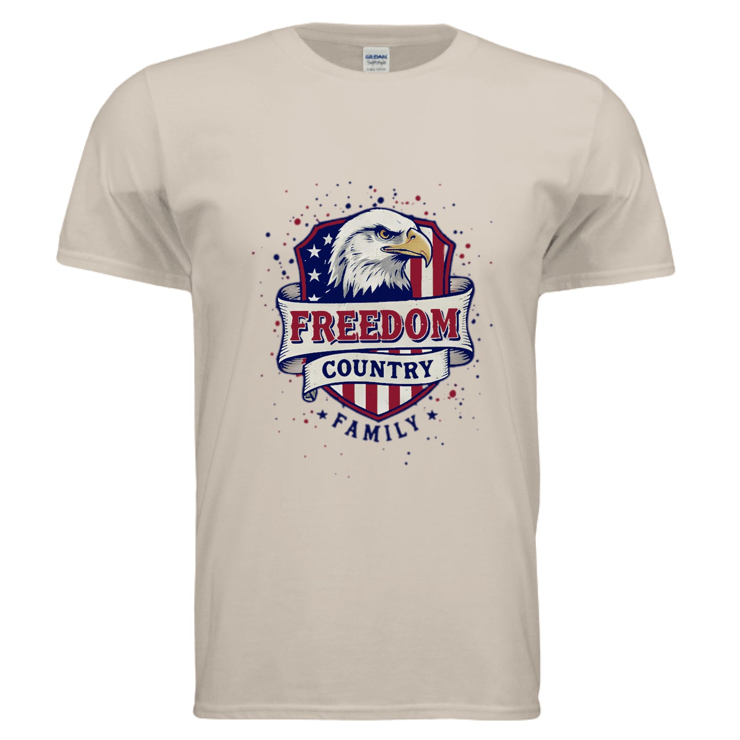 Freedom Country Family Patriot T-Shirt SAND Salvation Clothing and Accessories Apparel