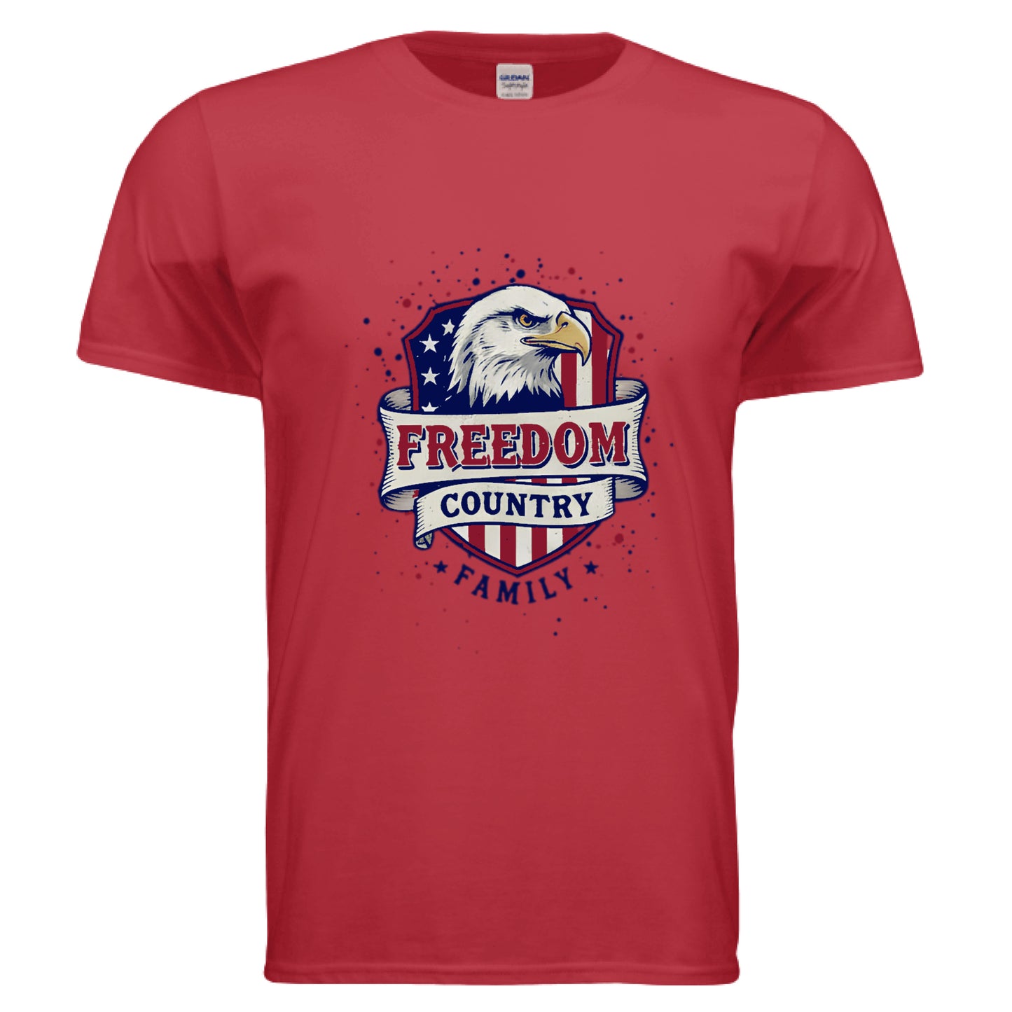 Freedom Country Family Patriot T-Shirt RED Salvation Clothing and Accessories Apparel
