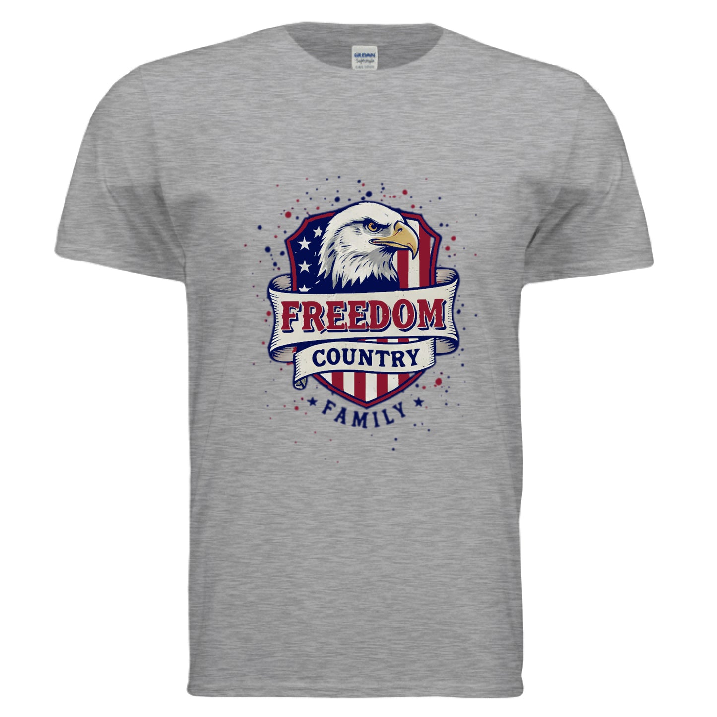 Freedom Country Family Patriot T-Shirt SPORT GREY Salvation Clothing and Accessories Apparel