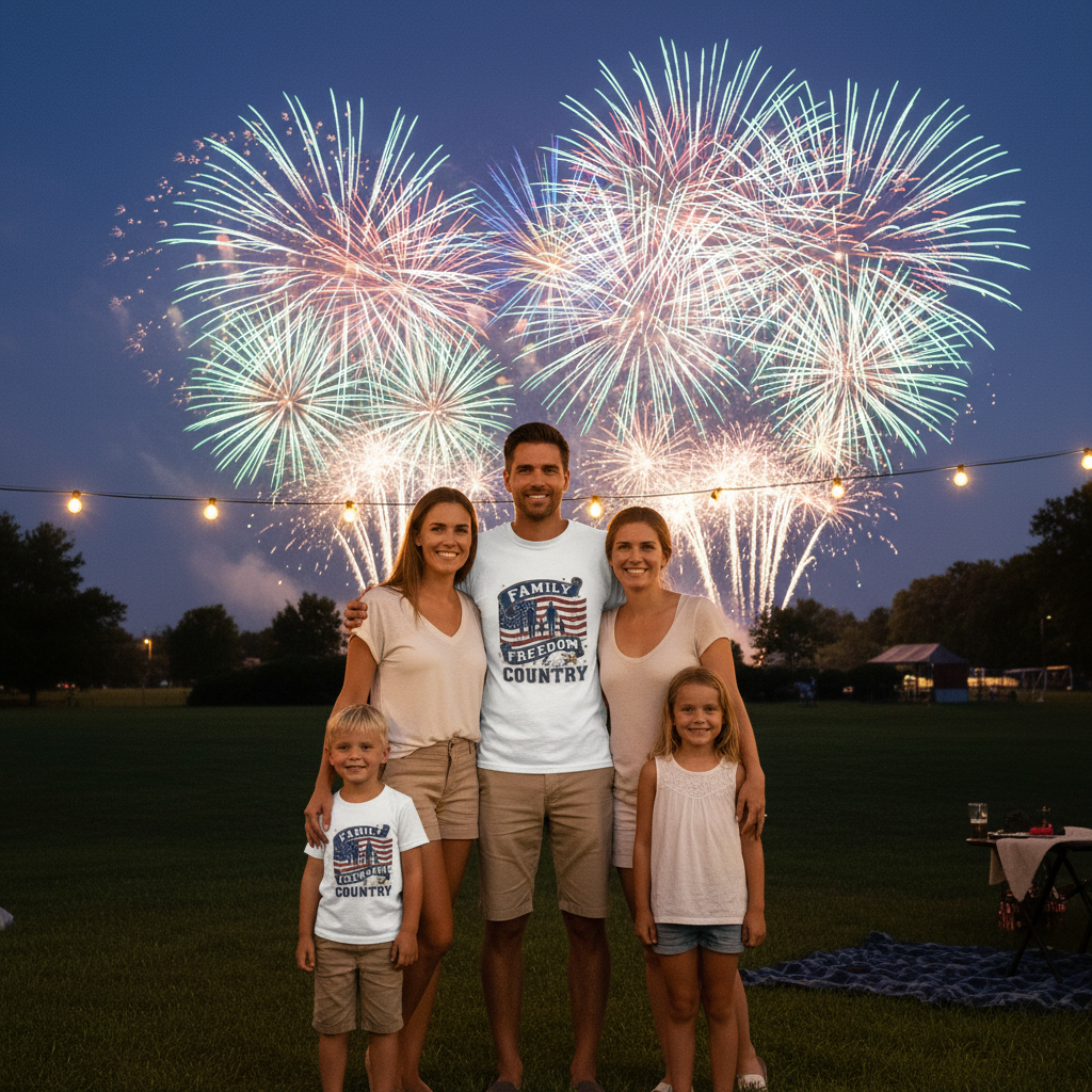 Family Freedom Country Patriot T-Shirt Salvation Clothing and Accessories Apparel