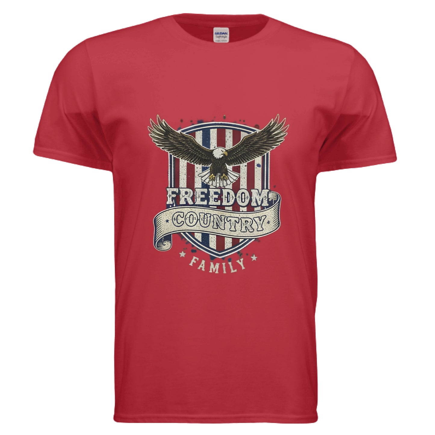 Freedom Country Family Patriot T-Shirt RED Salvation Clothing and Accessories Apparel