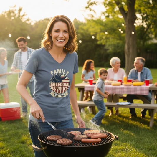 Family Freedom Country Patriot T-Shirt Salvation Clothing and Accessories Apparel