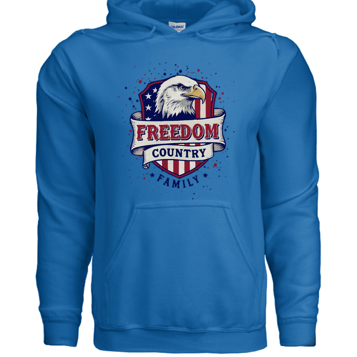 Freedom Country Family Patriot Hoodie ROYAL Salvation Clothing and Accessories Apparel