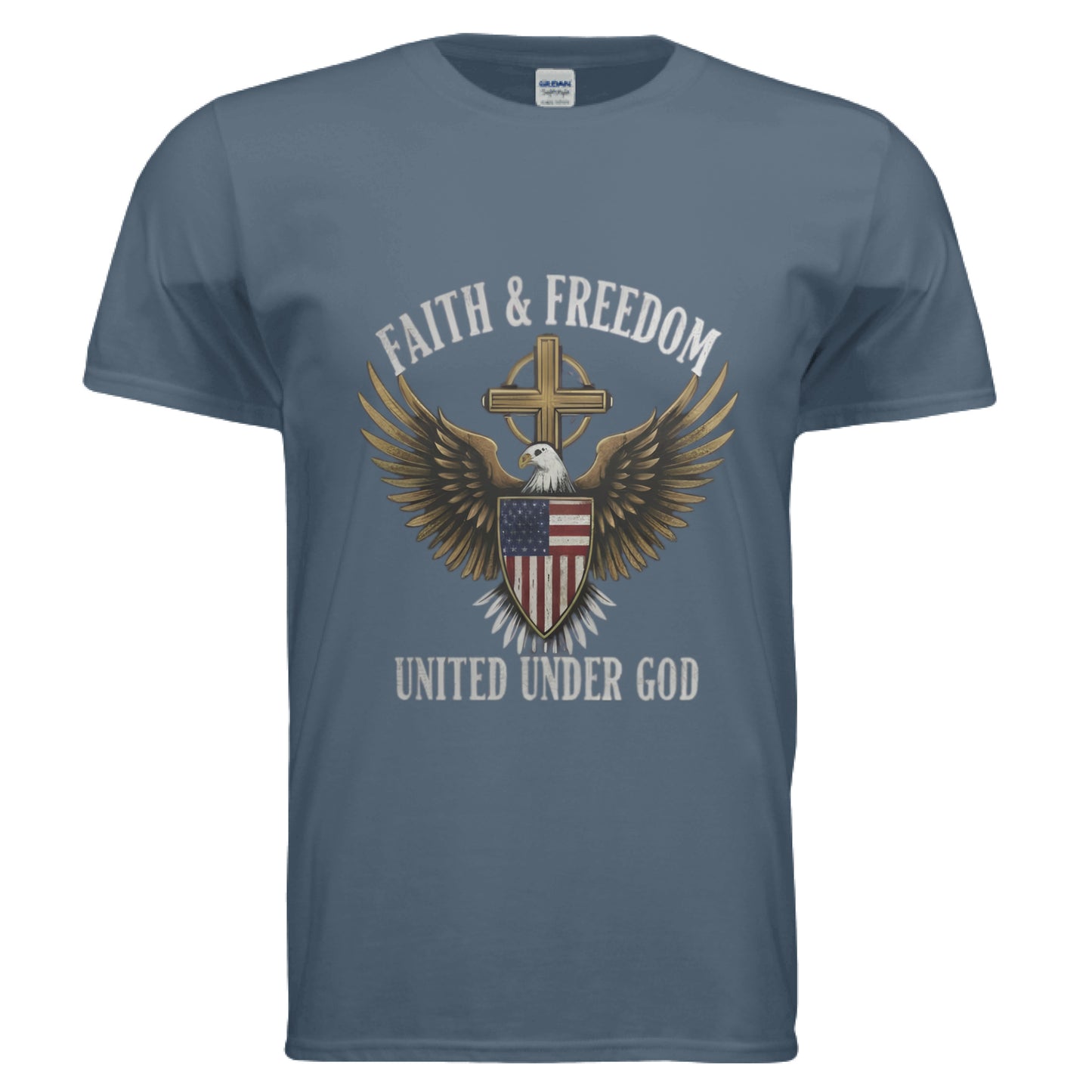 Faith & Freedom United under God Faith T-Shirt Salvation Clothing and Accessories Apparel
