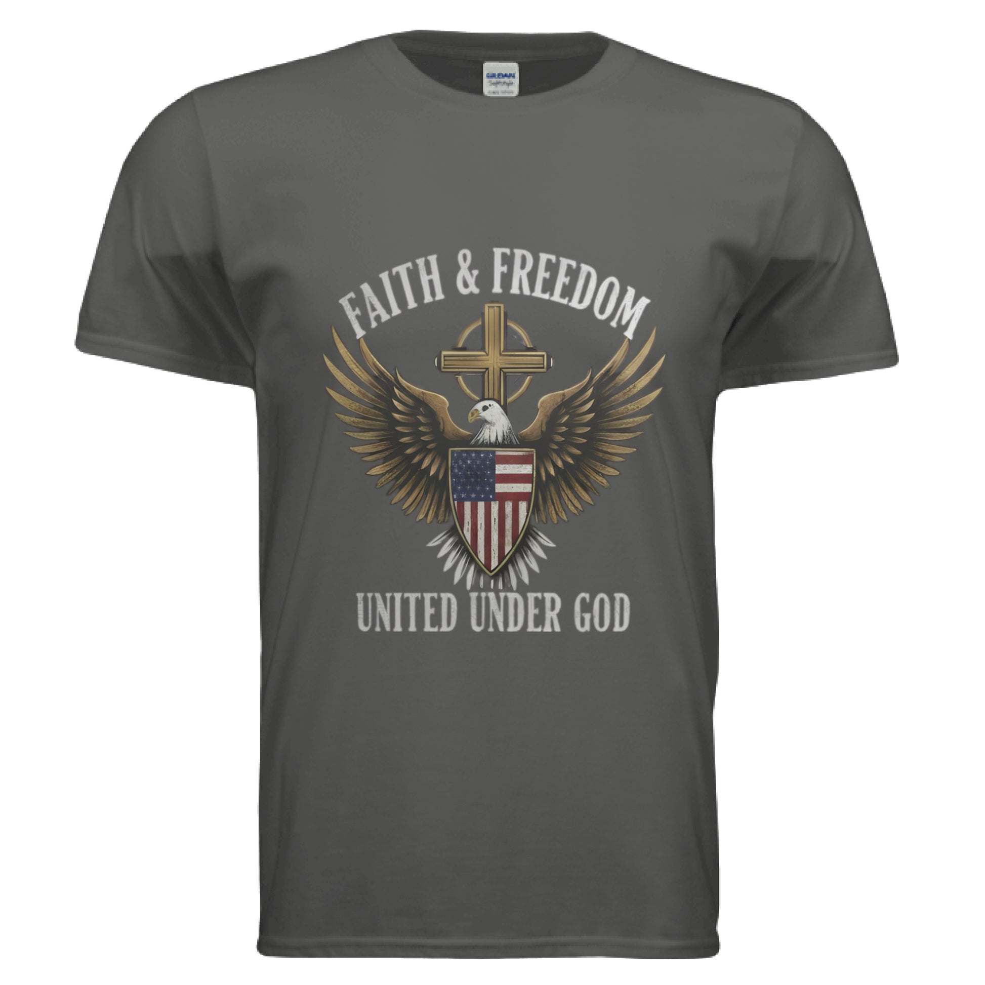 Faith & Freedom United under God Faith T-Shirt Salvation Clothing and Accessories Apparel