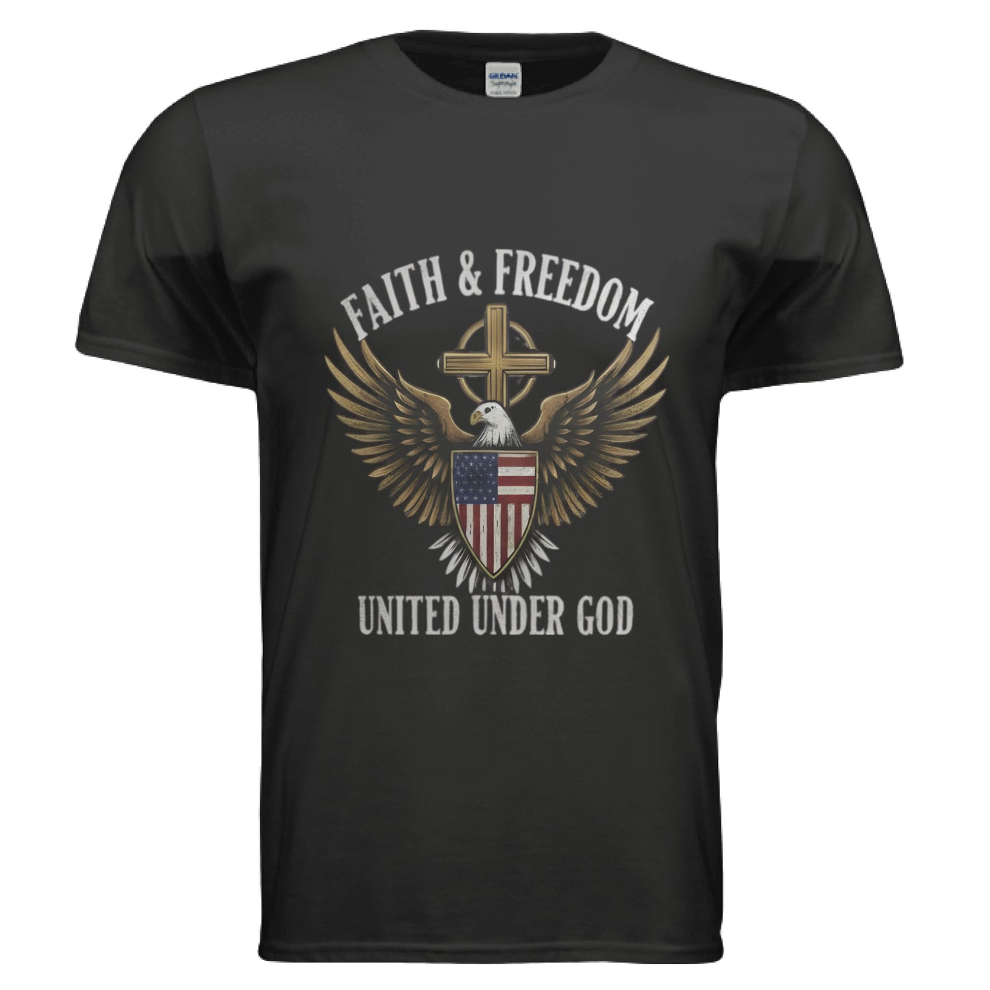 Faith & Freedom United under God Faith T-Shirt Salvation Clothing and Accessories Apparel