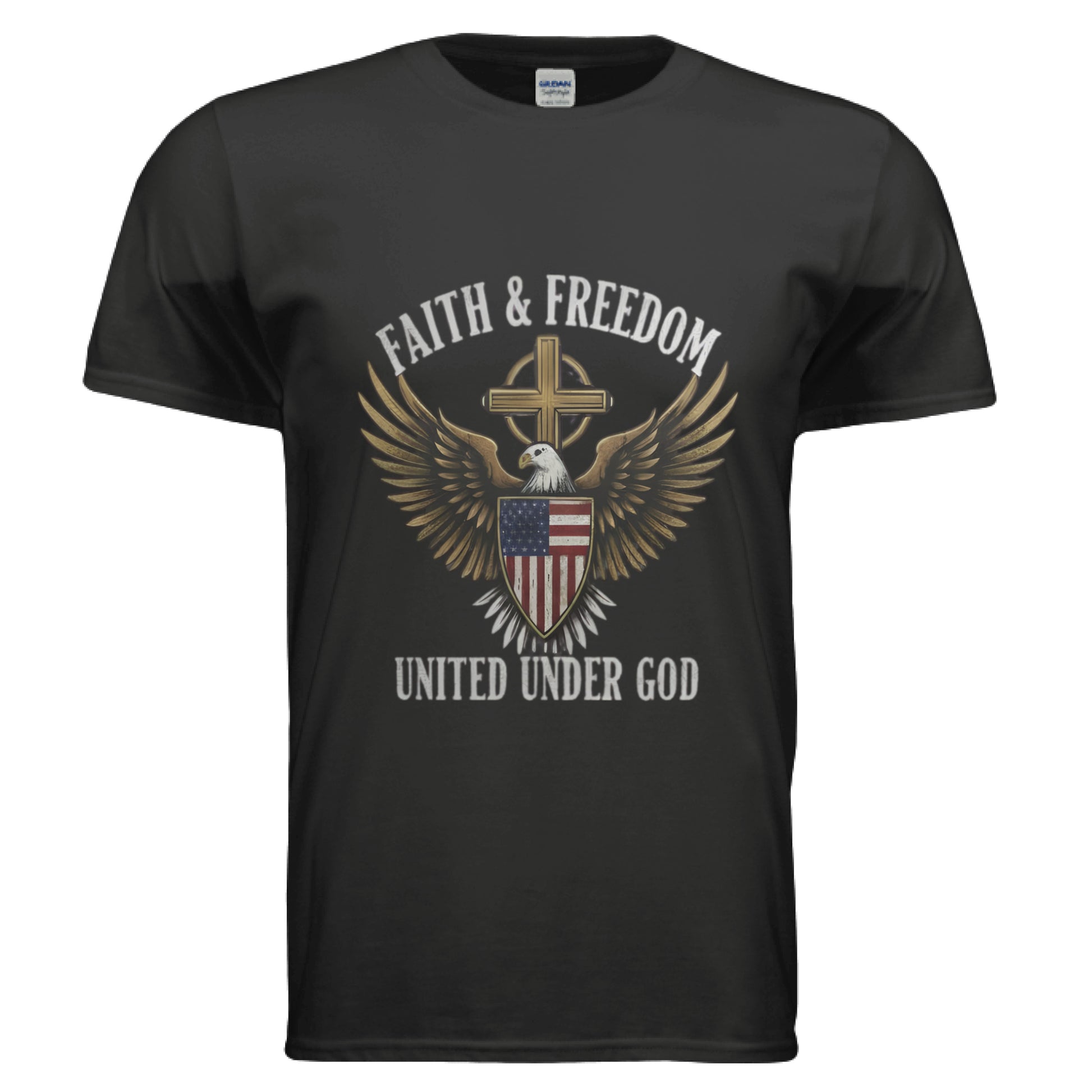 Faith & Freedom United under God Faith T-Shirt Salvation Clothing and Accessories Apparel