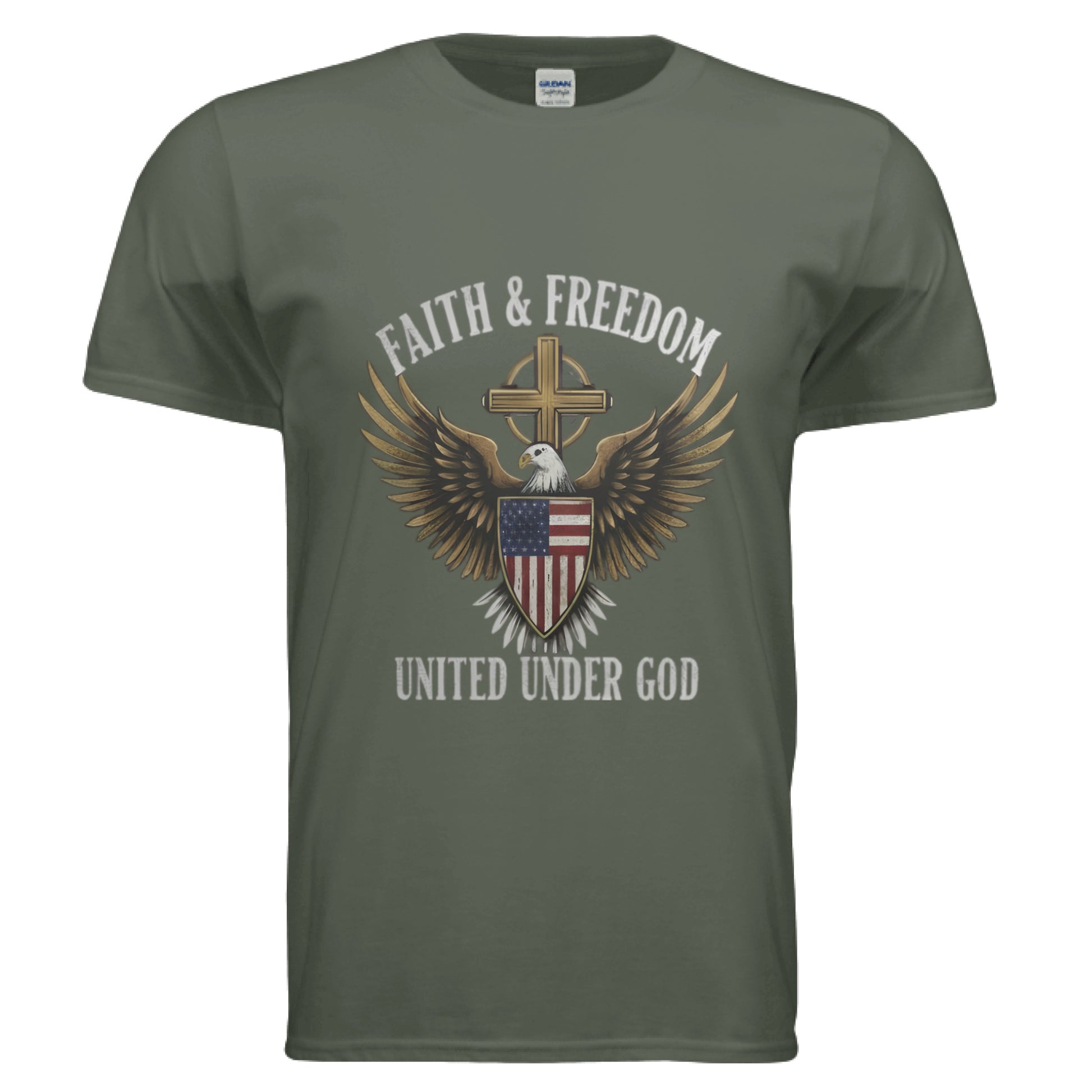 Faith & Freedom United under God Faith T-Shirt Salvation Clothing and Accessories Apparel