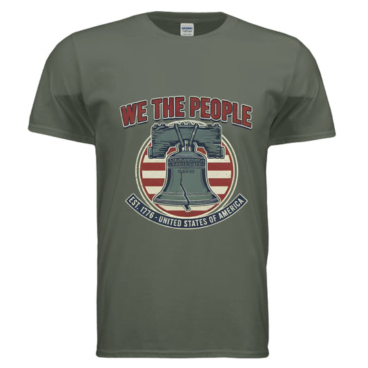 We the People Liberty Patriot T-Shirt MILITARY GREEN Salvation Clothing and Accessories Apparel