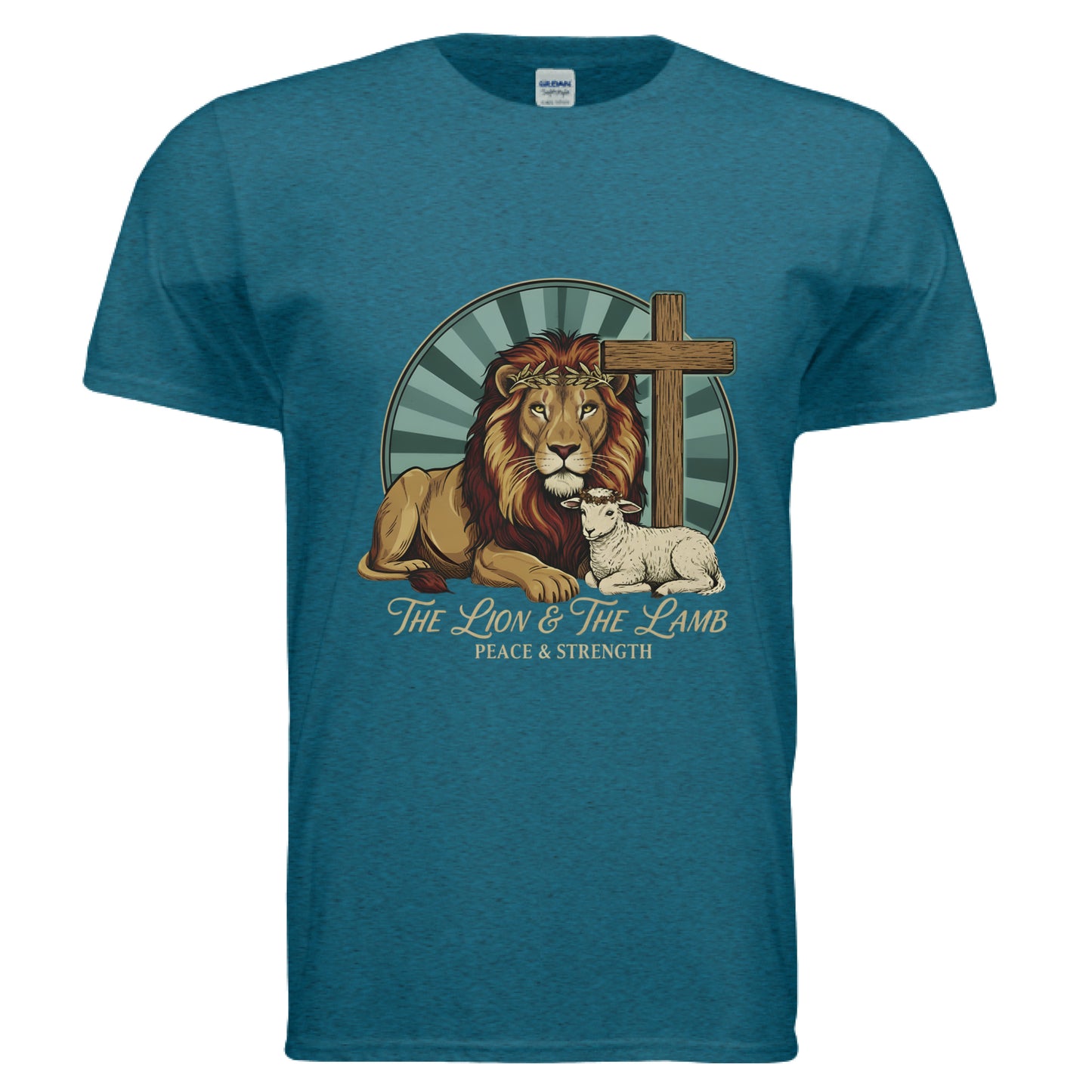 The Lion & The Lamb Faith T-Shirt ANTIQUE SAPPHIRE Salvation Clothing and Accessories Apparel