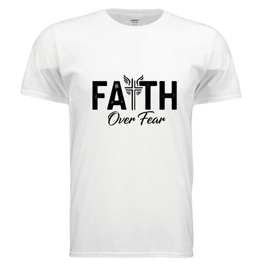 Faith Over Fear Faith T-Shirt WHITE Salvation Clothing and Accessories Apparel