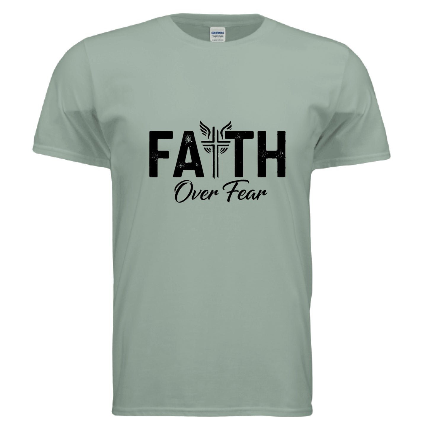 Faith Over Fear Faith T-Shirt Sage Salvation Clothing and Accessories Apparel